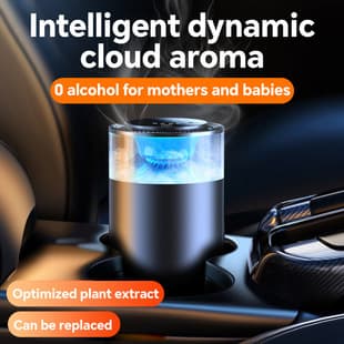 TK Hot Selling Cloud Mist Landscape Aroma Car Perfume, Long-Lasting Fragrance, Cloud Mist Car Air Freshener, Auto Start-Stop Spray