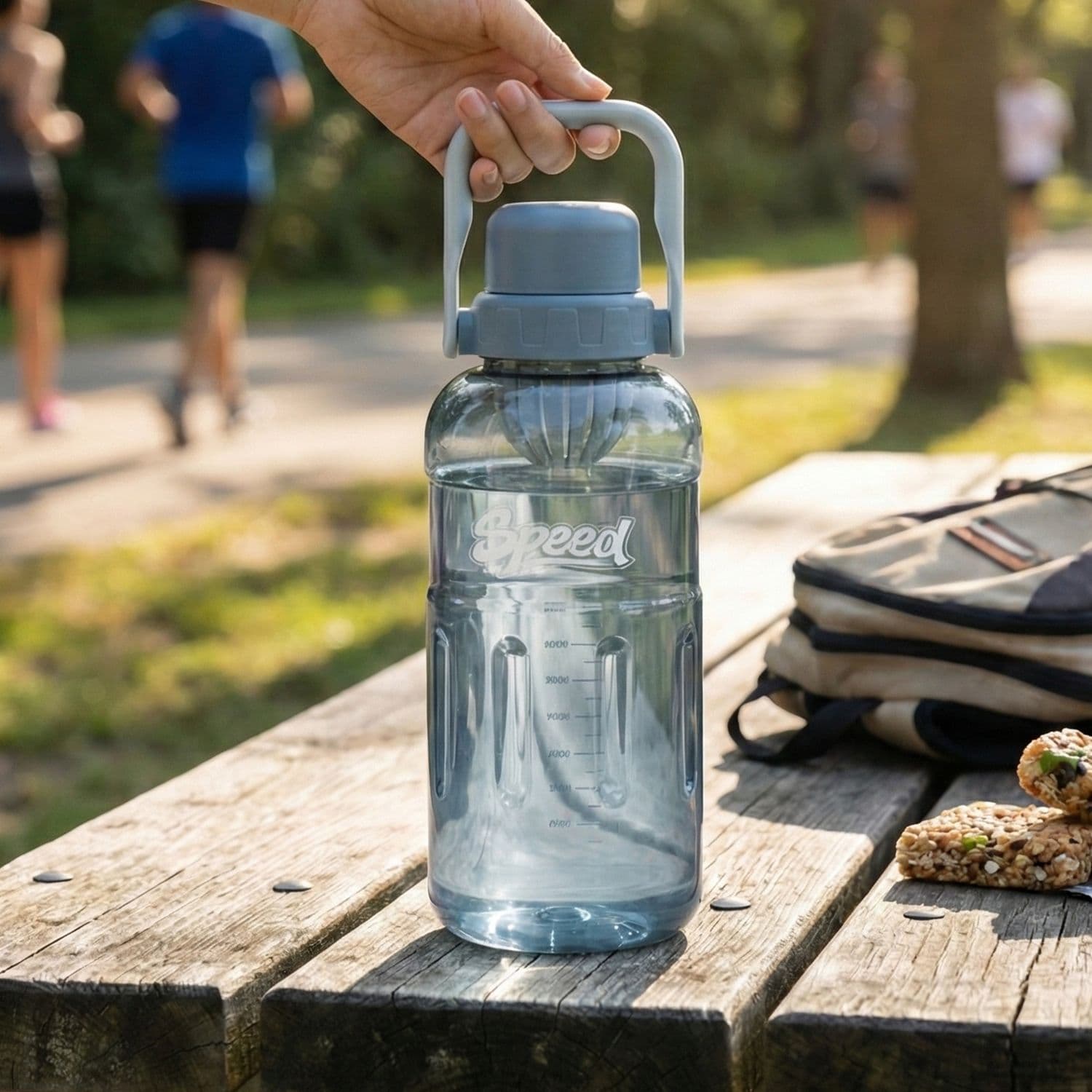 High-Temperature Resistant Drop-Proof Large Water Bottle Portable with Tea Strainer and Handle, Minimalist Plastic Cup Custom Sports Water Bottle