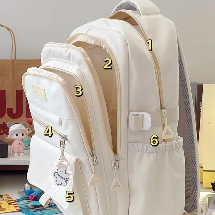 Wholesale High-Aesthetic Large-Capacity School Backpack for Middle School Girls, High School Simple Versatile Backpack for College Students