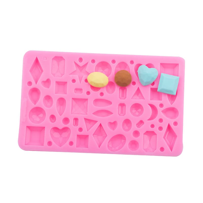 Various Diamond Gem Crystal Ore Silicone Mold for Baking Cake Decoration Mold DIY Resin Mold