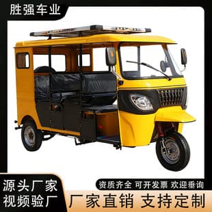 Electric Three-Wheeled Motorcycle Tricycle for Export to Africa Taxi Tuktuk Passenger Transport Tricycle