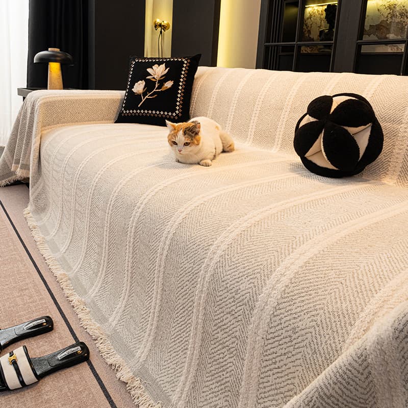 2026 Sofa Cover Cloth, All-Season Anti-Slip Sofa Throw Blanket, Sofa Slipcover, Cat Scratch Resistant Sofa Cover, Universal Fit