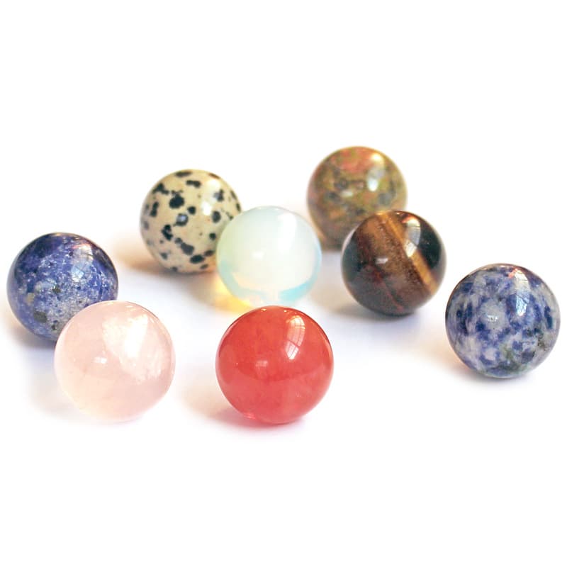 Natural Crystal Ball Decoration, Polished Crystal Agate Stone 2cm Unpolished Beads, Wholesale Crystal Craft Gift