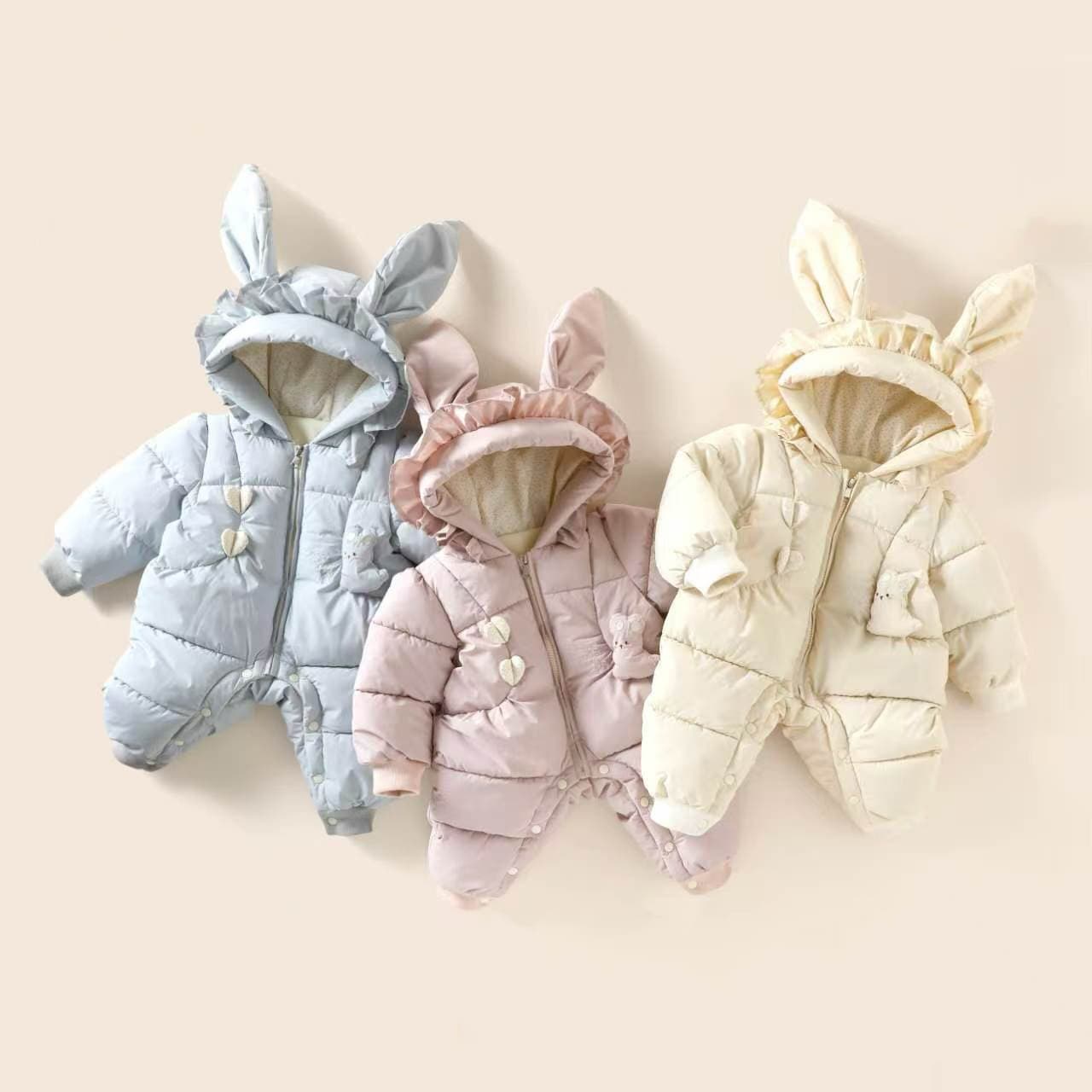 2026 New Infant Cartoon Baby Fleece Thickened Crawling Suit Newborn Romper Cotton Padded Clothes for Baby Boy