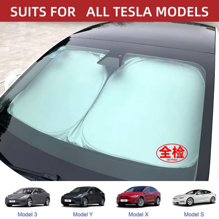 Car Sun Shade for Tesla Vehicle Sun Visor Summer Heat Protection Auto Accessories Car Cover
