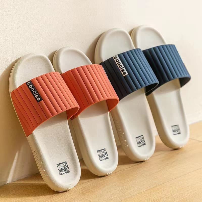 Men's Slippers 2024 Summer Indoor Home Anti-Slip Bathroom Couples Comfortable Soft Sole Outdoor Sandals Women