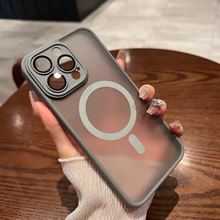 Built-in Lens Protector Frosted iPhone 17 Phone Case Compatible with Apple 15 Pro Max, Magnetic Minimalist Premium New