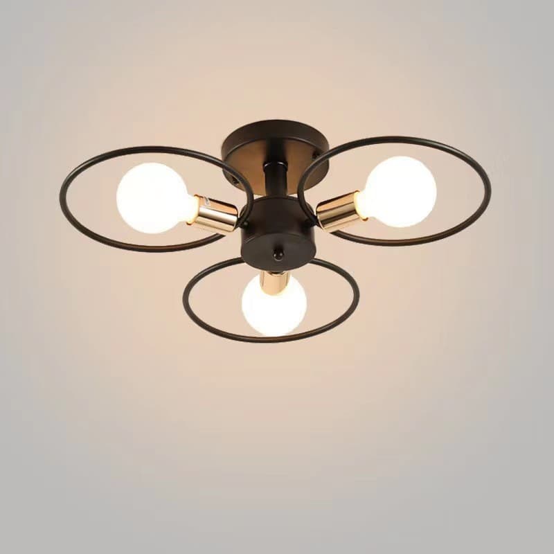 Modern Nordic Iron Art Ceiling Light Living Room Bedroom Dining Room Warm Lighting Fixture Creative Personalized Decorative Lamp