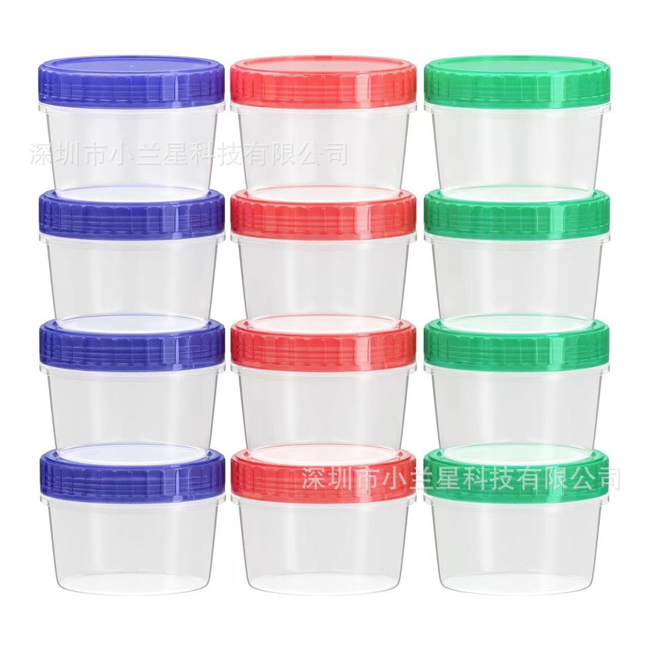 Cross-Bestseller: Plastic Round Fresh-Keeping Container, Dipping Sauce Takeout Box, 60ml Salad Dressing, Portable