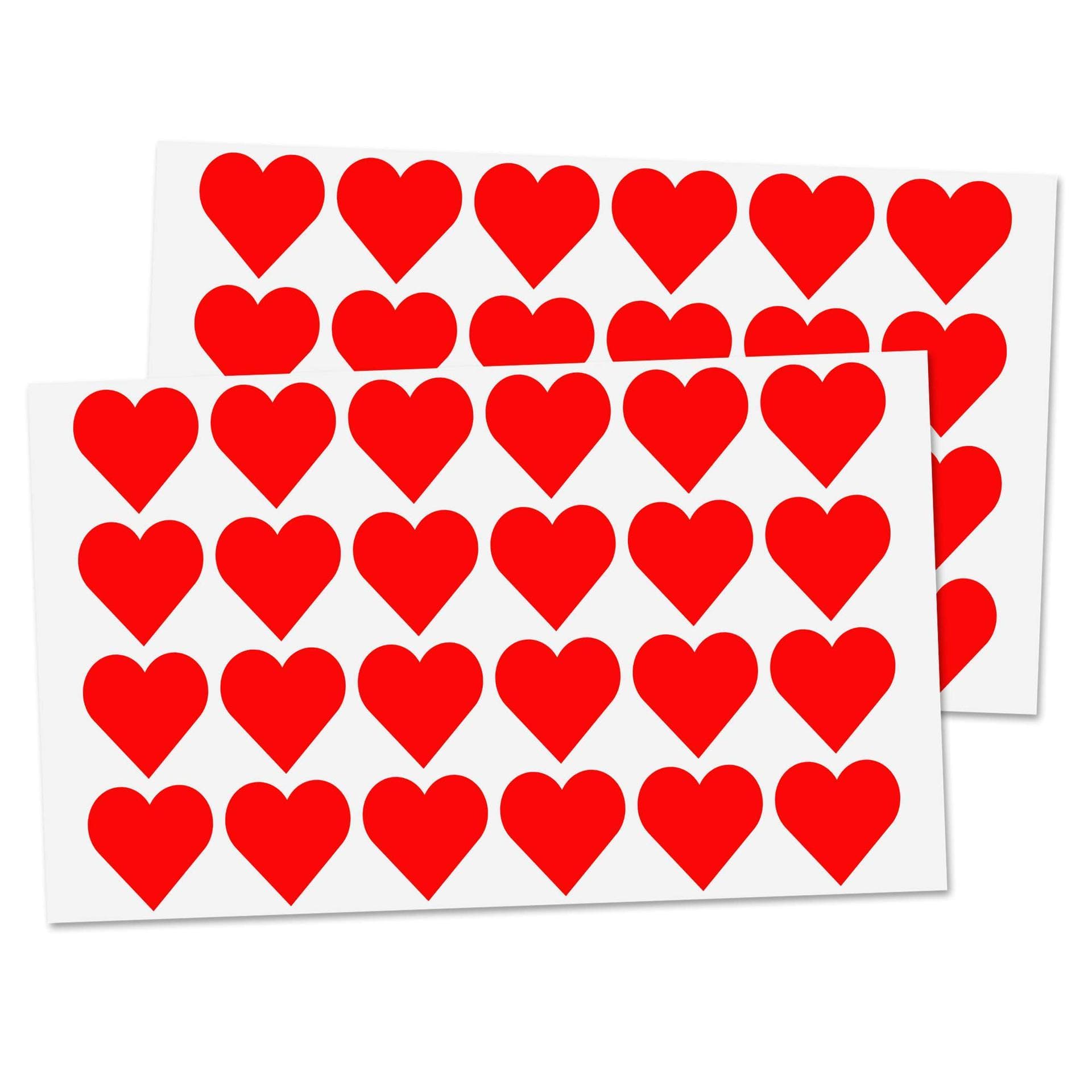 Amazon eBay Cross-Border Hot-Selling 1-Inch Red Heart Sticker Labels