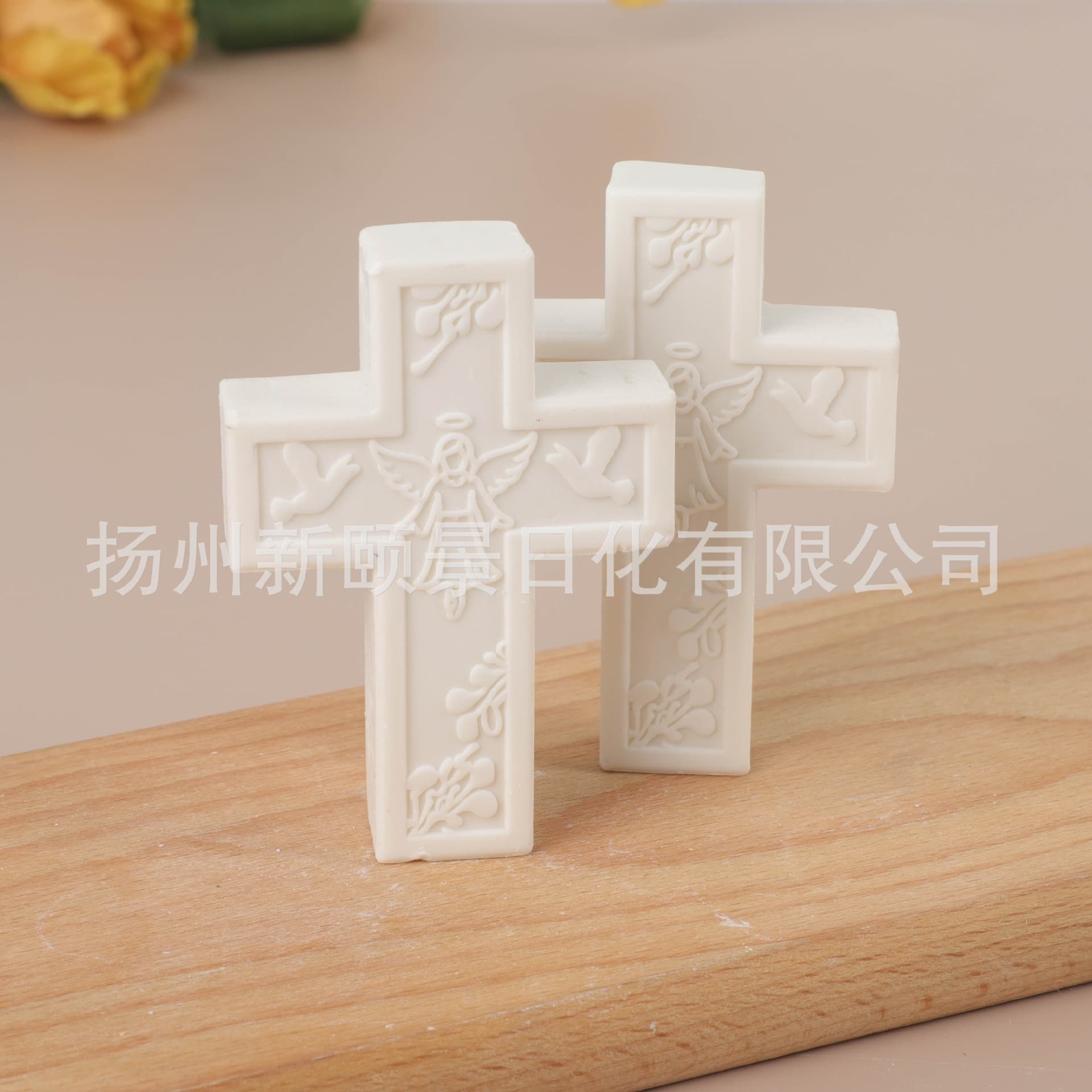 Cross-shaped Handmade Soap for Cross-border Trade, Halloween Angel Cross Soap, Export Soap Supply