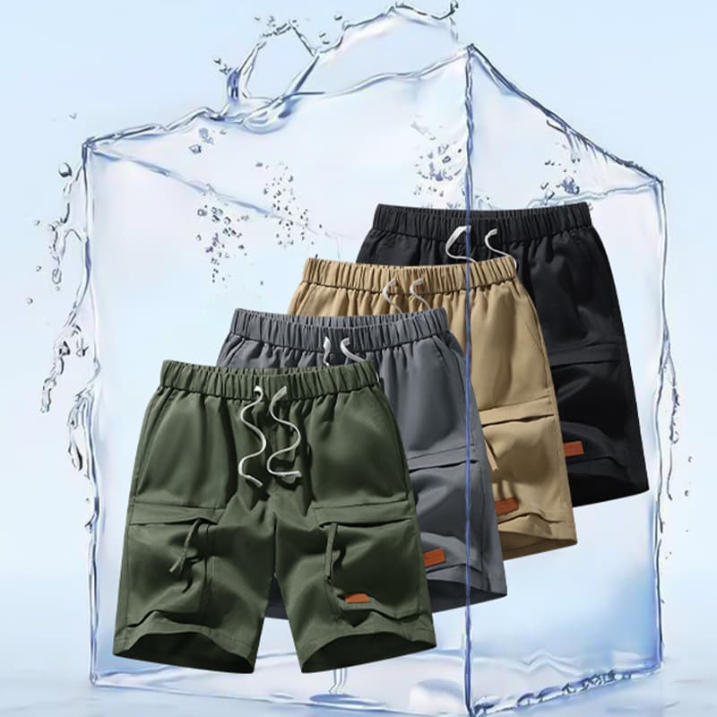 Men's Versatile Work Shorts with Multiple Pockets and Zipper, Summer Sports Shorts, Cross-Border Exclusive, Sizes XS-3XL