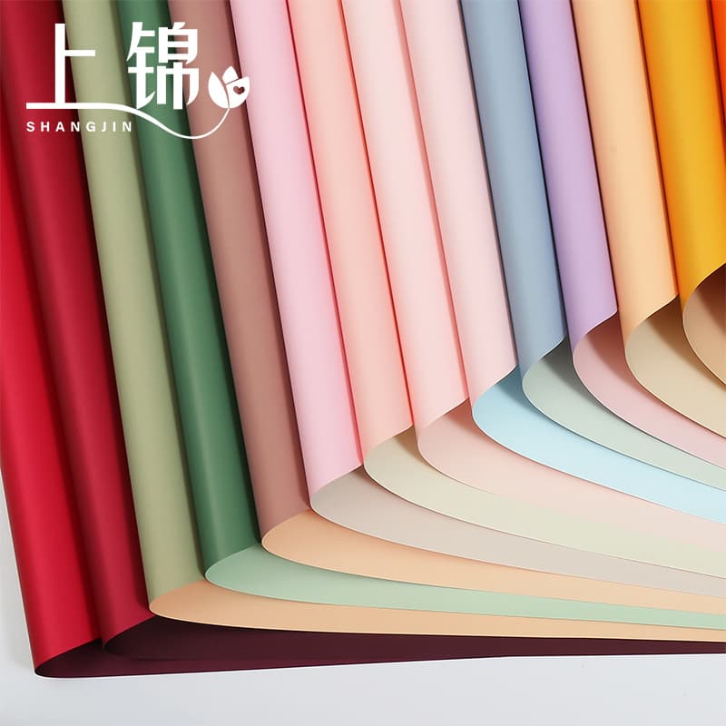 Waterproof Flower Wrapping Paper Dual-Color Oya Paper Floral Wrapping Paper Flower Arrangement Paper Florist Promotion Wholesale