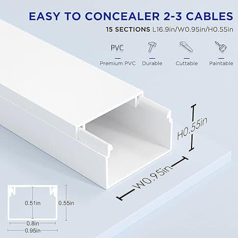 PVC rigid square trunking for floor installation, high-temperature resistant, waterproof, anti-crush, concealed surface-mounted wire channel for ground-level cable routing.