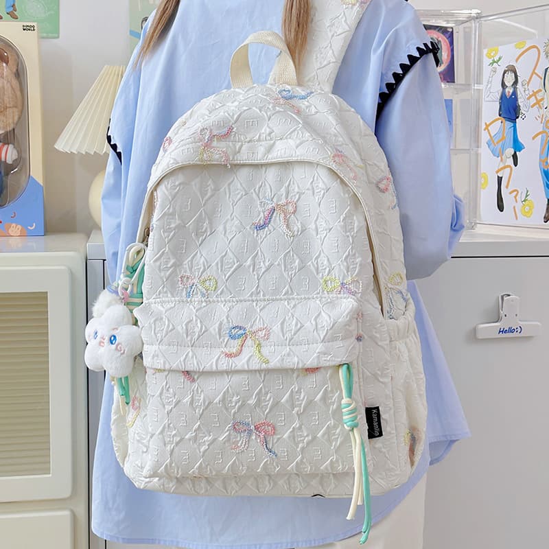 School Bag Niche Design Stylish Japanese Versatile Girl Backpack Large Capacity for Junior High and College Students
