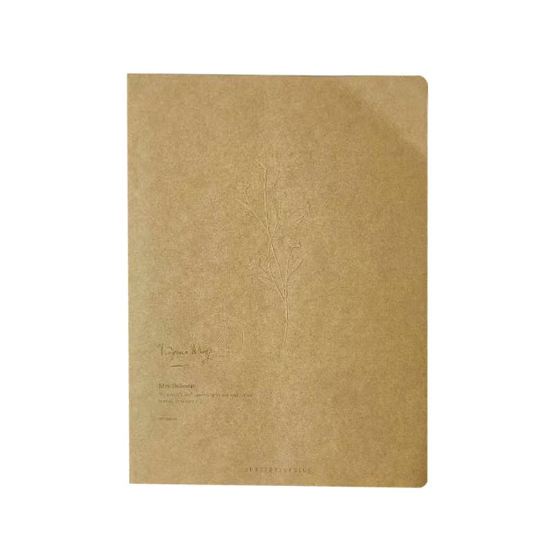Foreign trade custom kraft paper embossed craft thread-bound notebook diary notepad shorthand composition text