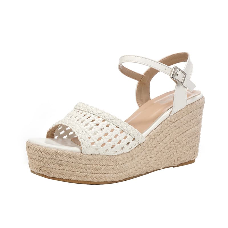 Thick Platform Wedge 9cm Sandals for Women Summer 2026 New Style High Heels for Petite Women Lightweight Heightening Without Fatigue