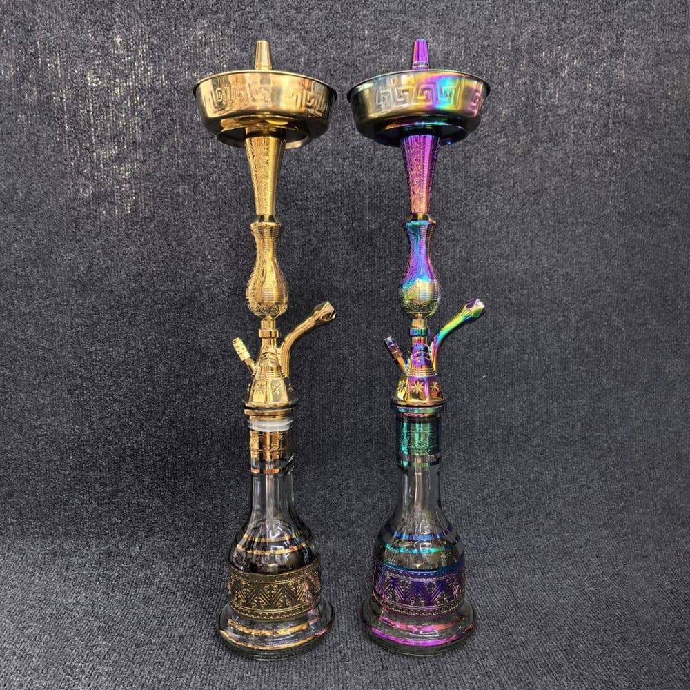 Arabic Hookah 55CM Single-Hose Zinc Alloy Base SHISHA Electroplated Hookah Single-Hose