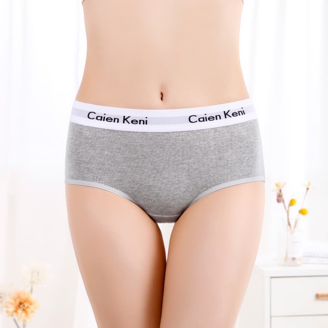 CEKN women's triangle underwear pure cotton women's underwear pure cotton women's breathable butt lifting sexy mid-waist girls' triangle