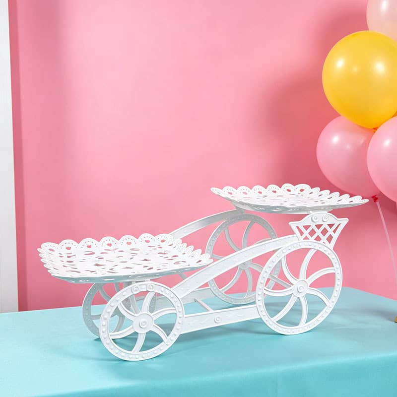Round Cake Stand Fruit Tray for Dessert Table Display Stand Fruit Snack Tray Dessert Table Decoration Rack