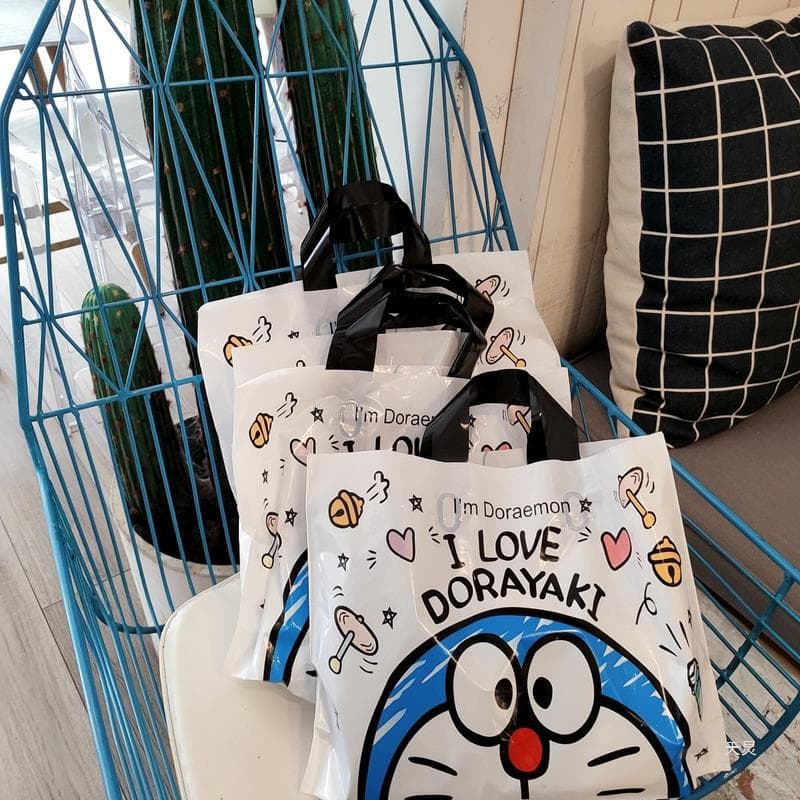 Internet Celebrity Clothing Store Handbag Clothes Bag Plastic Bag Gift Bag Shopping Bag Cartoon Gift Jewelry Bag New