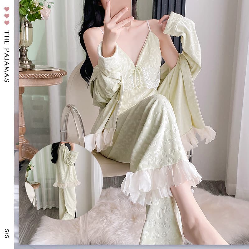 New Island Velvet Women's Pajamas Home Comfortable Loose Pajamas Wholesale Exquisite Fashion Soft Women's Homewear