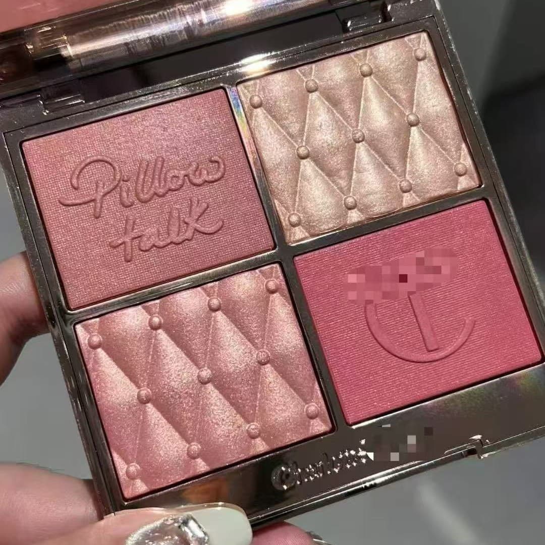 Cross-border New Product Recommendation C-brand Four-color Highlighter Blush Face Palette Dark Shade