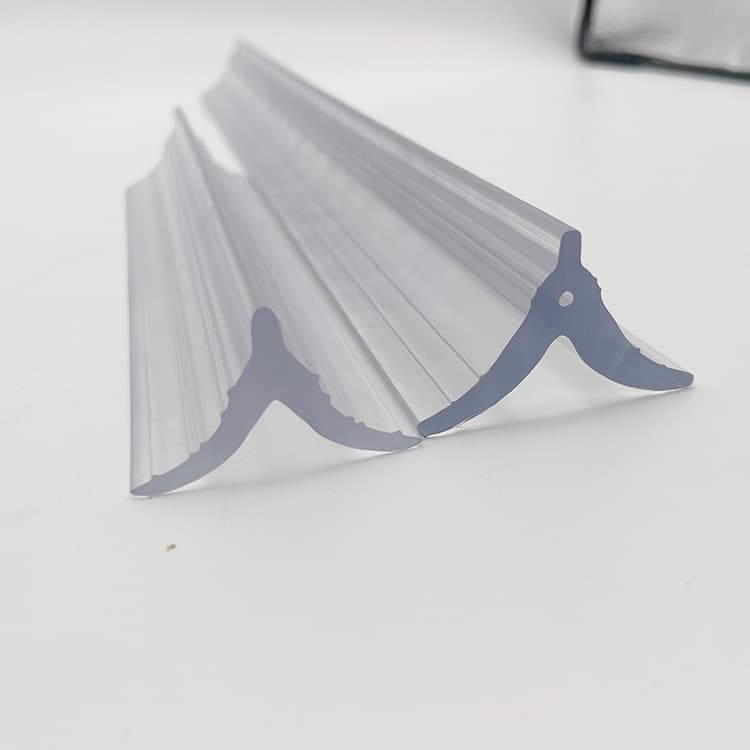 Plastic PVC profile transparent extruded profile strip, sofa clip strip, rod sleeve pad special, soft PVC manufacturer direct sales