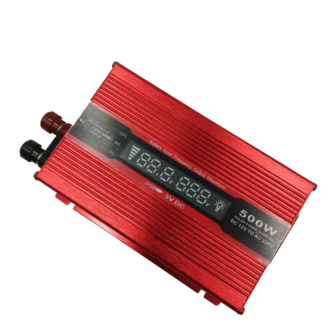 500W 1KW 2KW modified sine wave inverter with display screen and external fuse on the side 12v to 220V