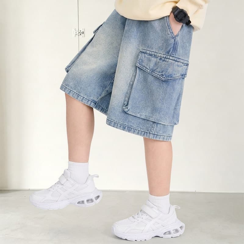 Kids' Boys' Summer Shorts 2026 New Style Denim Knee Pants Big Kids Summer Trousers Thin Style Trendy