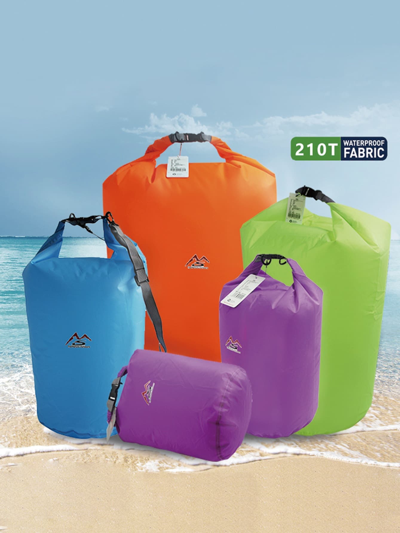 2-Piece Free Shipping Outdoor Rafting, Canyoning, and Swimming Gear Dustproof and Waterproof Bag, Can Be Carried or Handled, Waterproof Storage Bag