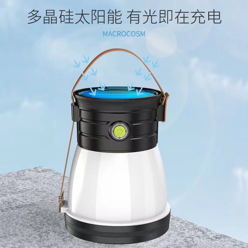 Cross-border camping lights, camping lights, outdoor lighting, searchlights, tent lights, power banks, solar powered portable lights