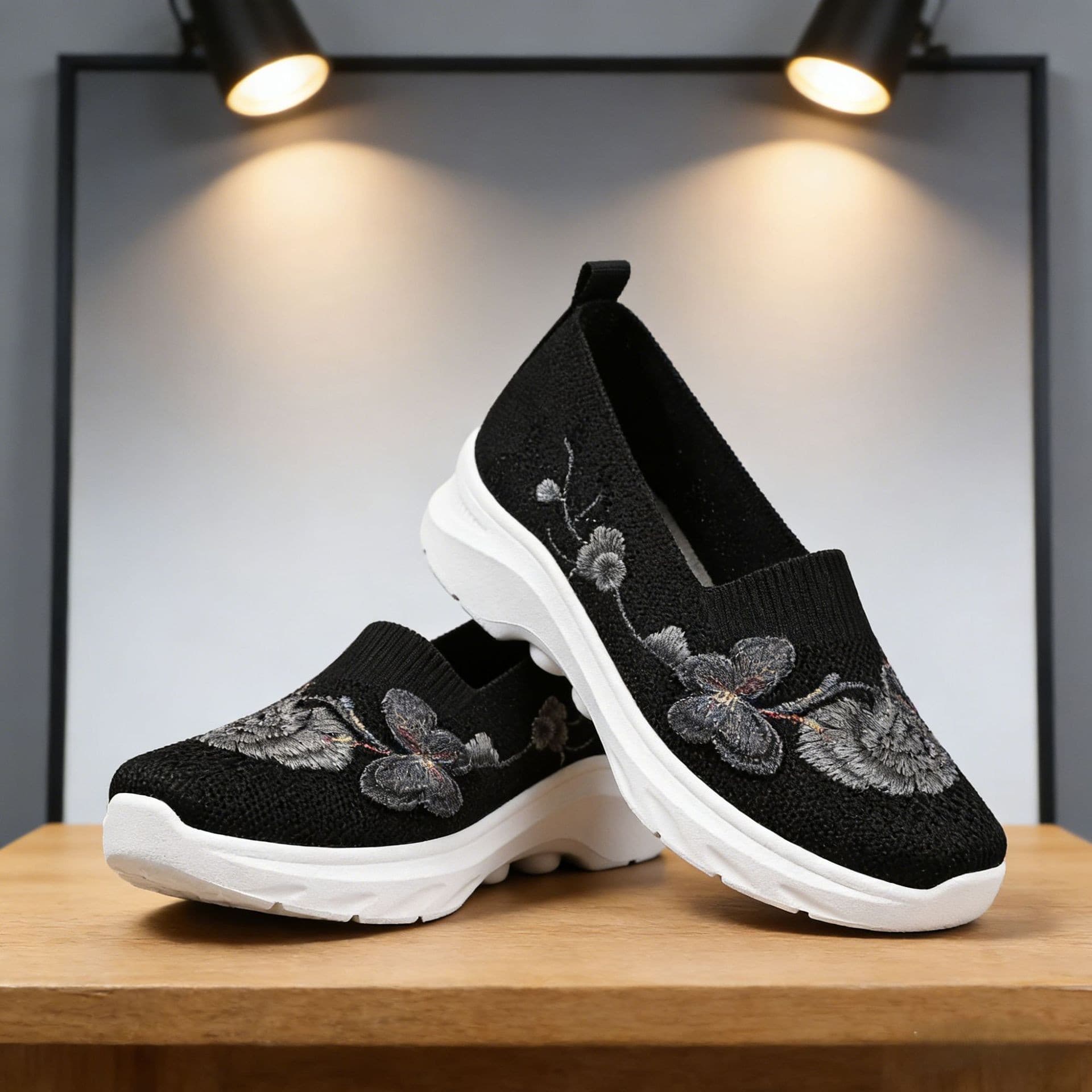 Women's shoes 2026 new cross-border summer versatile and comfortable one-legged middle-aged and elderly walking shoes soft-soled mother's shoes