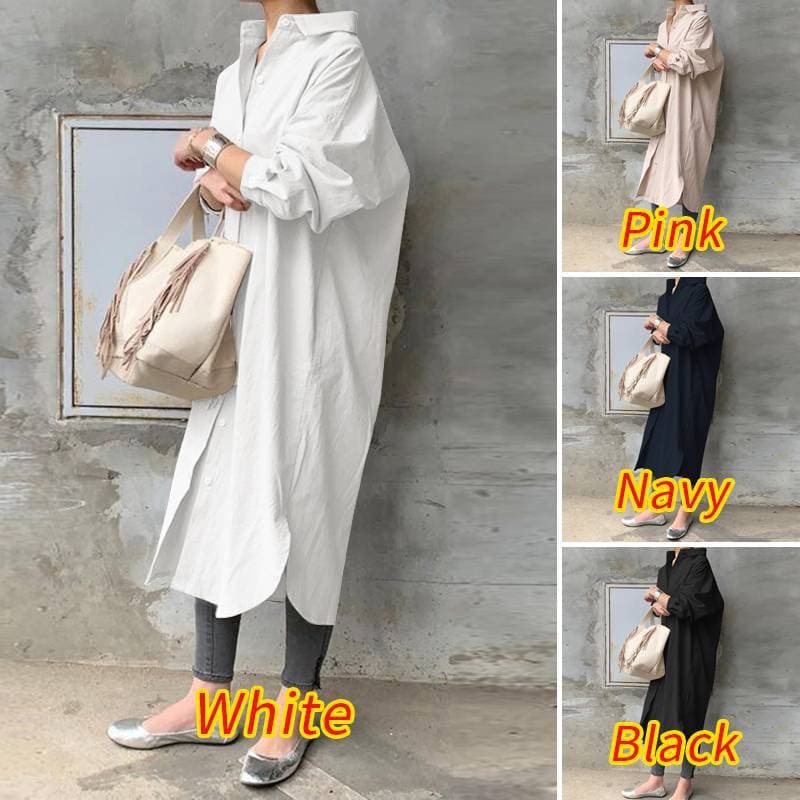 Elegant Korean Style Patchwork Cotton Long Sleeve Shirt Straight Cut Women's Coat Autumn 2024 Fashion Commute City Style