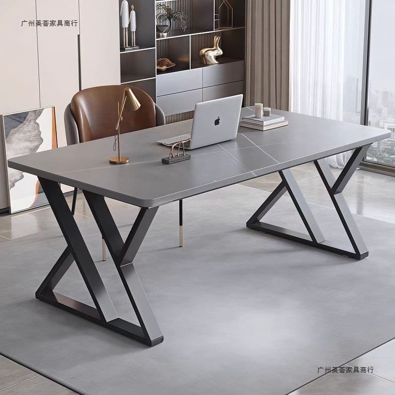 Slate computer table desktop light luxury bedroom desk home student study table and chair set rectangular office desk