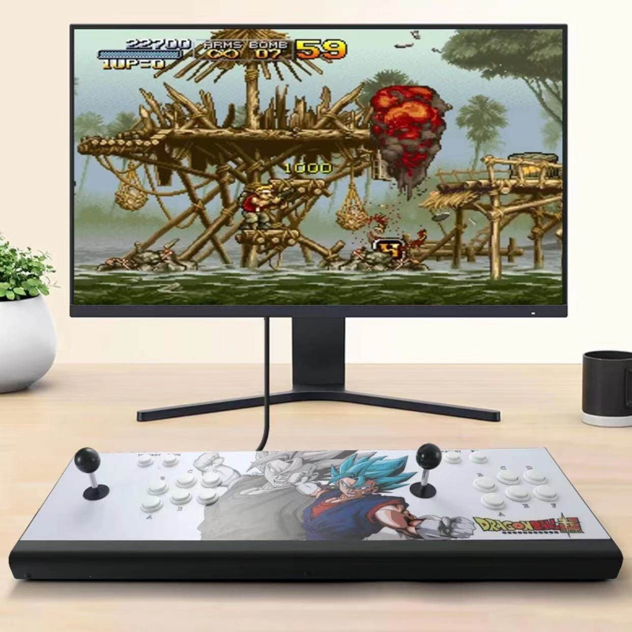 Pandora Dual Joystick Arcade Fighting Game Console for TV and Computer, Moonlight Box Retro Game Console HD