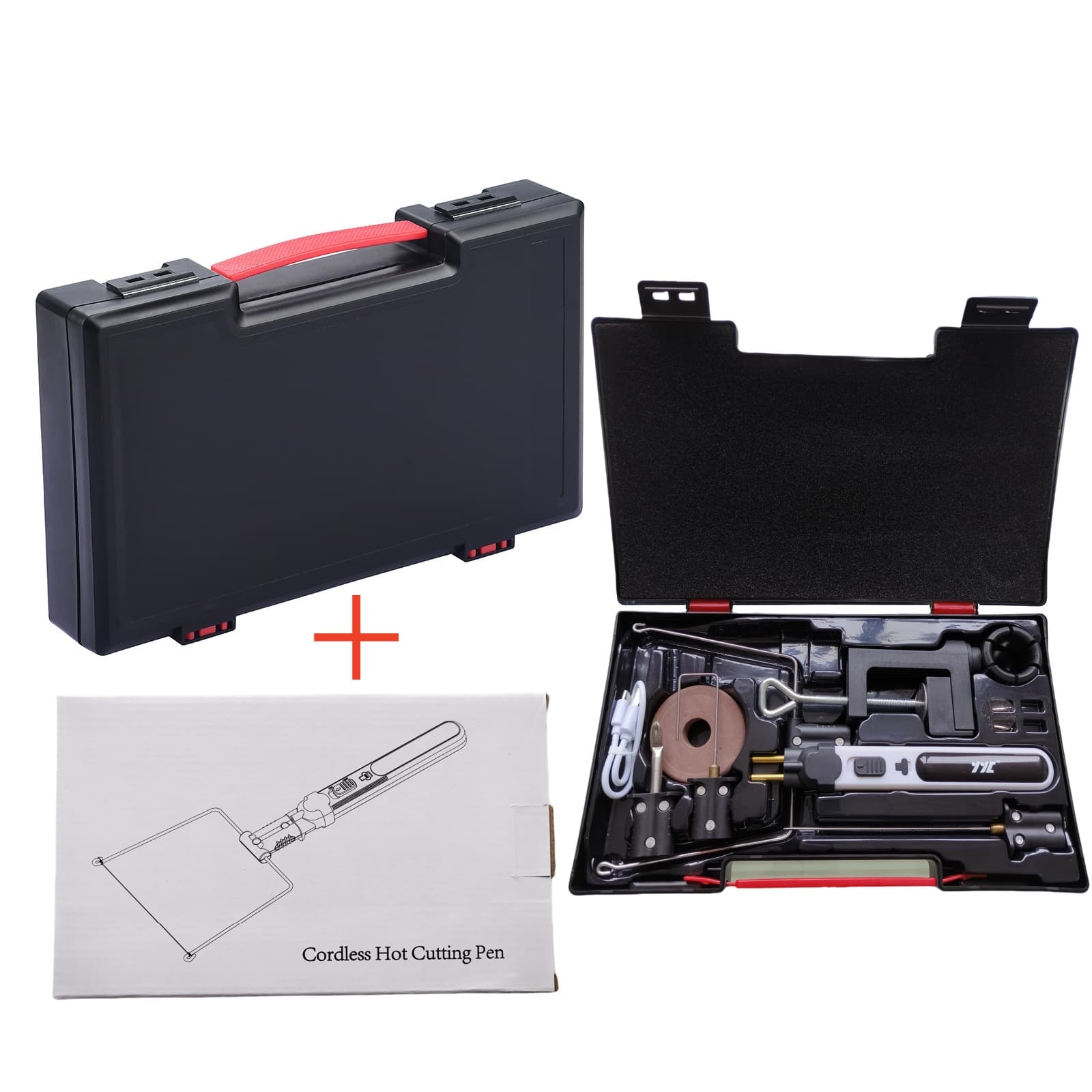 Electric Heating Foam Cutting Pen, Wireless Rechargeable Hot Wire Cutter for EPE Pearl Cotton, KT Board Cutting Knife, Portable Cutting Machine