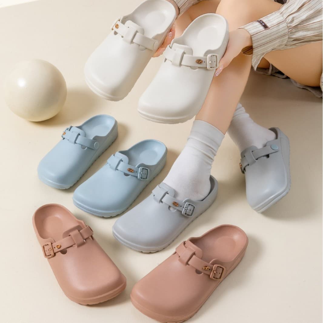 Women's Clog Shoes High Appearance with Arch Support EVA Thick Sole Anti-Slip Summer Sandals for Surgery Room