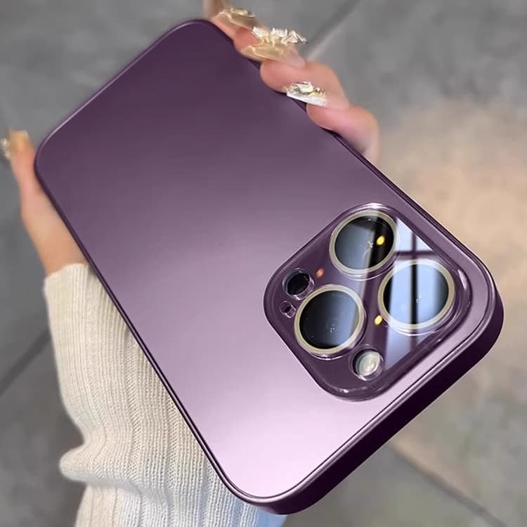 AG matte suitable for Apple 16promax mobile phone case iPhone17 original ribbon lens film anti-fall hard cover 15
