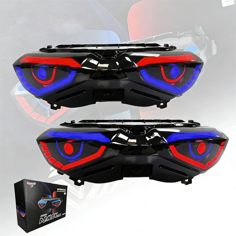Compatible with YAMAHA NMAX V2 Motorcycle LED Brake Tail Light Modification Kit Turn Signal Brake Light