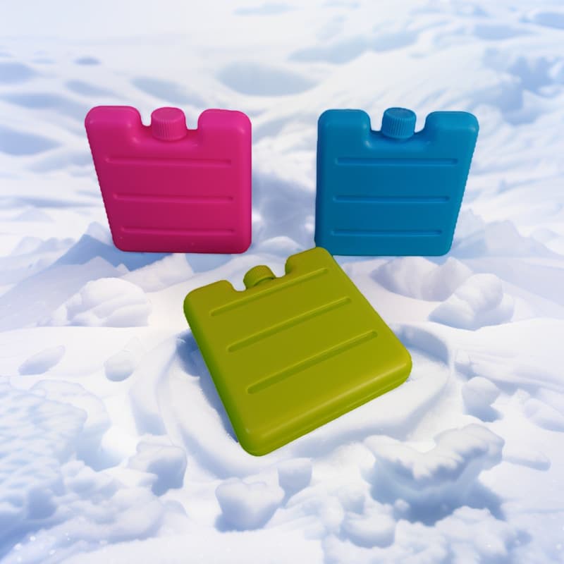 Snow Ice Source Insulated Ice Box Blue Ice Straight Board Ice Box Cold Storage Ice Tray Crystal Box Water Filling Ice Pack