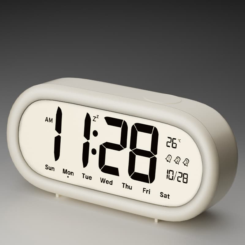 New Smart LCD Alarm Clock for Students, Electronic Desk Clock for Kids, Bedroom, Home, Living Room, Bedside