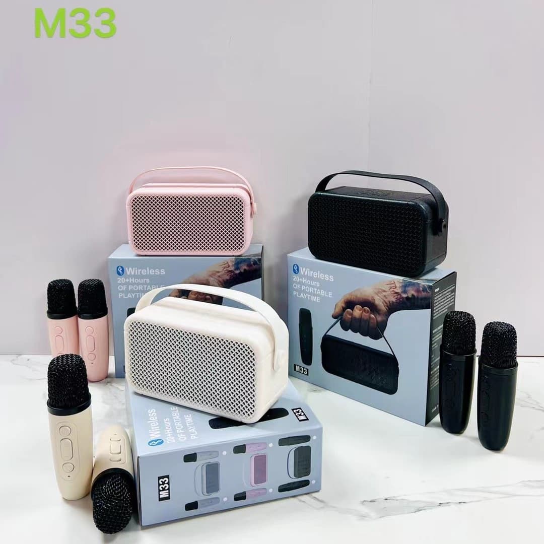 Modern/M33 Karaoke Microphone Speaker All-in-One Bluetooth Speaker for Home KTV Singing for Kids and Family