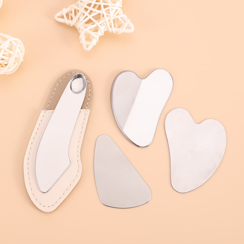Stainless Steel Heart-Shaped Foundation Spatula, Makeup Artist Foundation Scraper, Mask Scraper, Eye Cream Scoop, Foundation Scraper