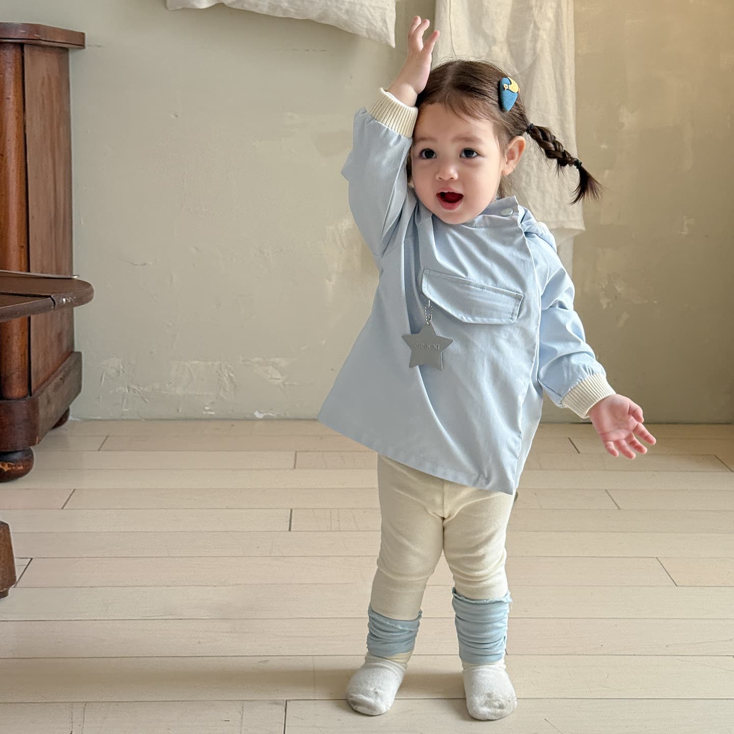 2025 New Autumn Girls' Trench Coat, Waterproof Hooded Windbreaker for Baby Girls