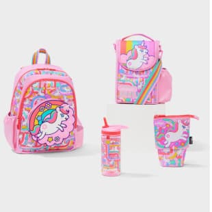 Australia Smigle Pink Unicorn Backpack Kindergarten Medium Size Cartoon Design Backpack Kids Backpack Double Shoulder Backpack