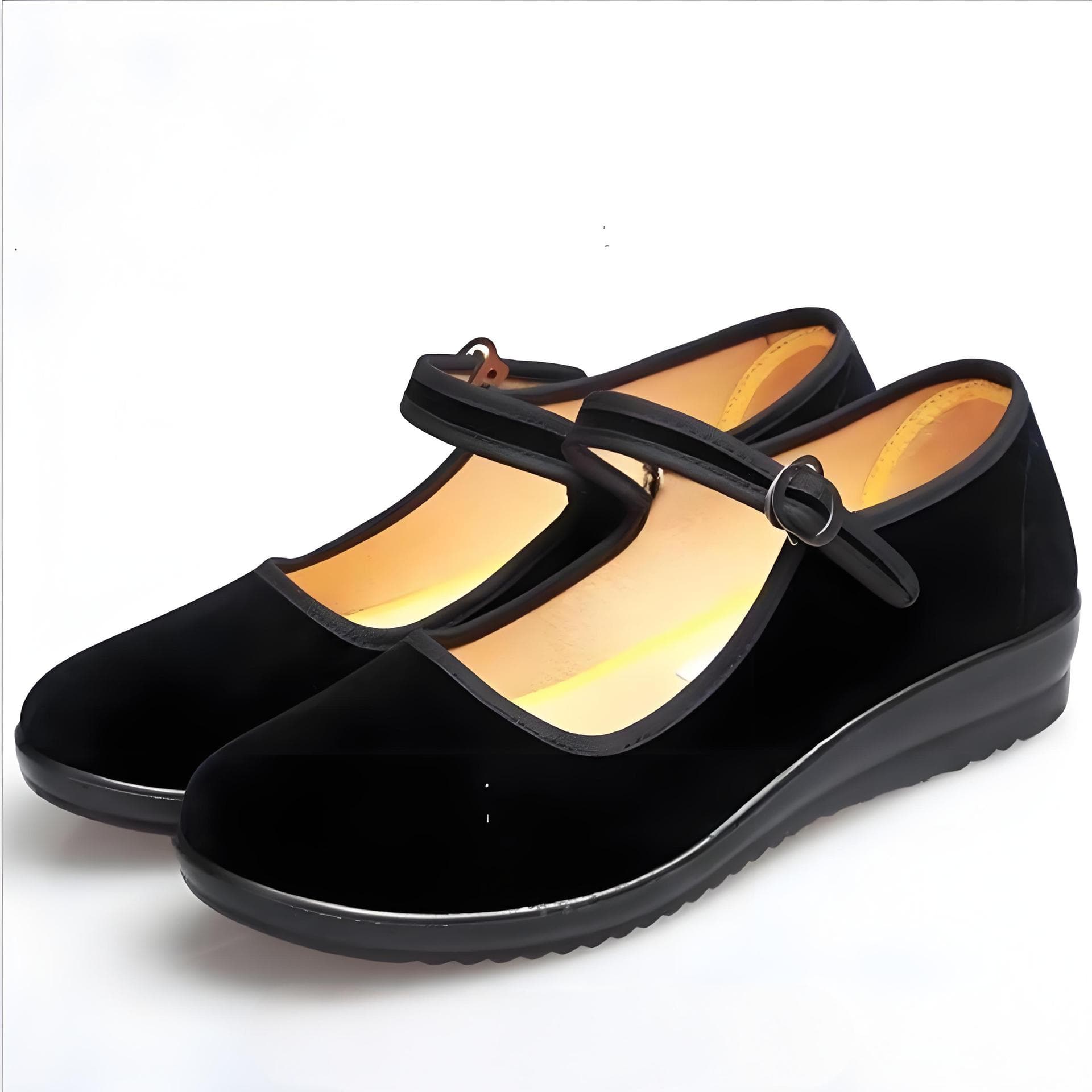 Black Cloth Shoes Women's Casual Work Shoes Soft Sole Summer
