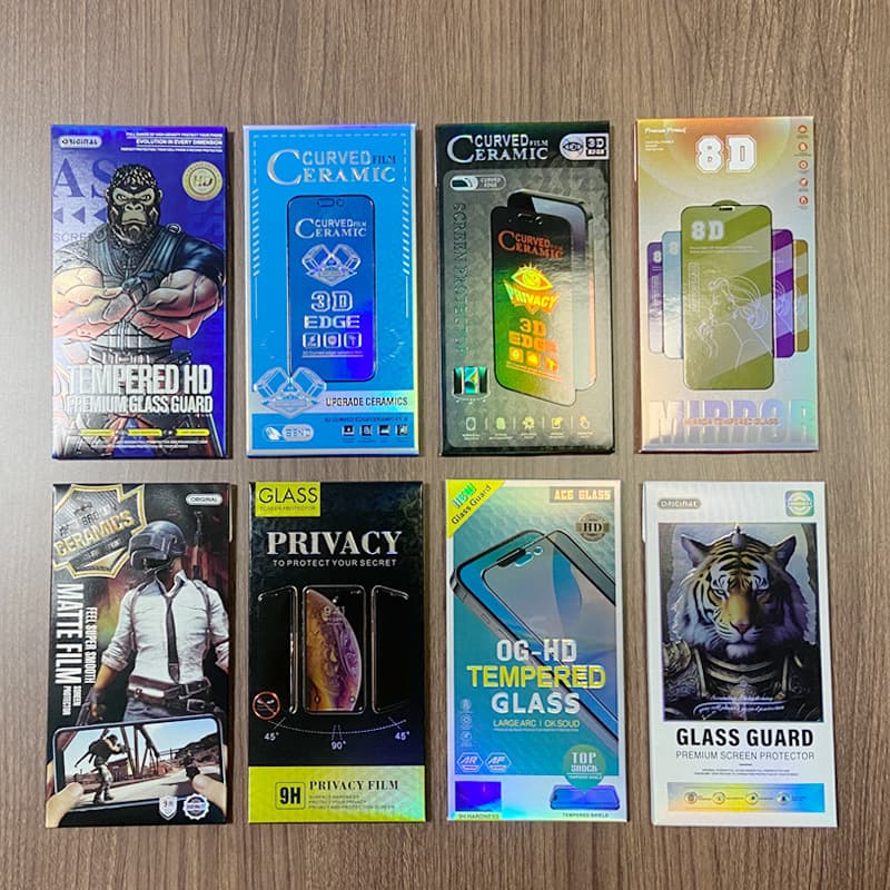 iPhone 16 Tempered Glass Screen Protector Packaging Box OG Ceramic Film Color Box HD Privacy Film Gorilla 3D Box Universal