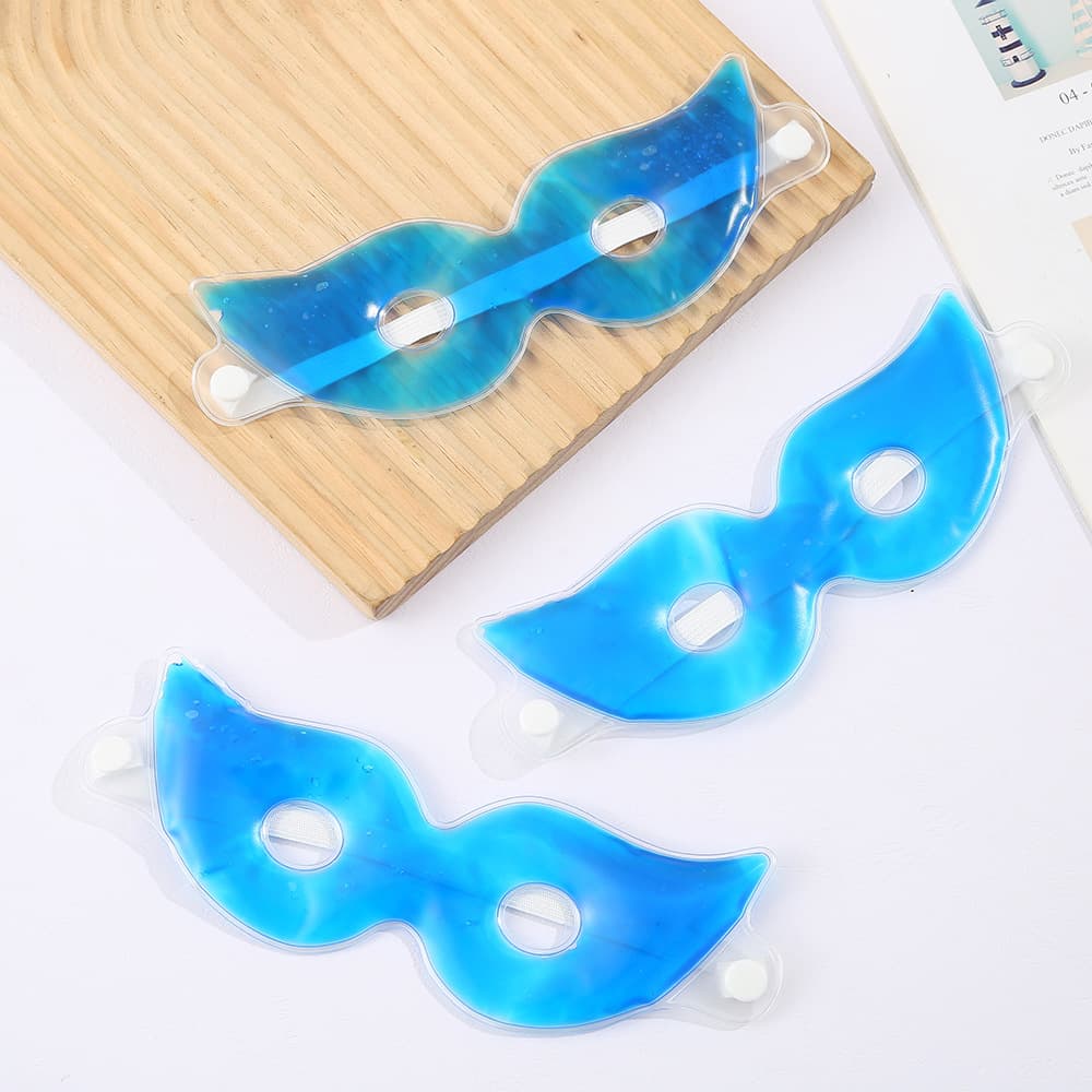 Factory Direct Ice Compress Eye Mask, Sleep Light-Blocking Cooling Gel Eye Patch, PVC Eye Mask Wholesale