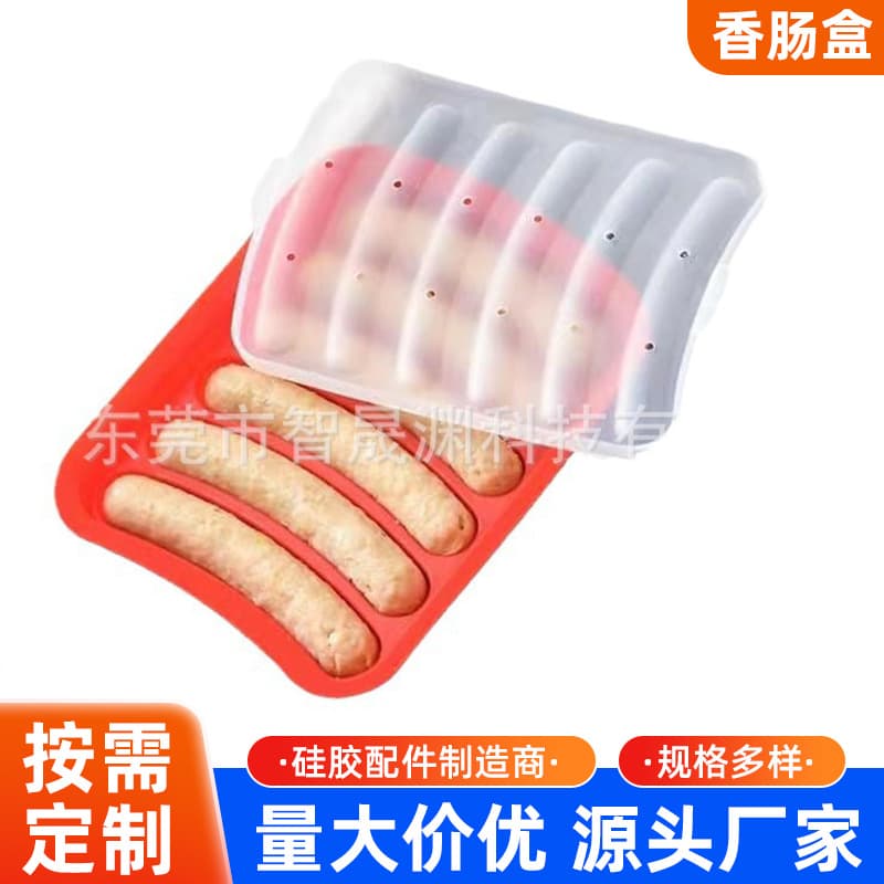 Hot dog mold silicone sausage ham hot dog mold box household baby food supplement homemade diy ham sausage mold
